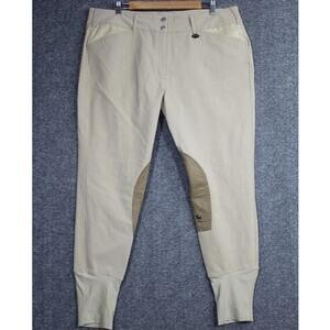 Equine Couture NWT Coolmax Champion Side Zip Breeches Safari Size 36
